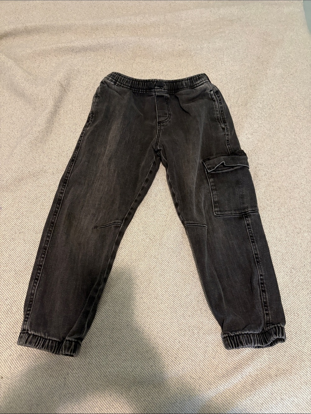 Zara Black Cargo Jogger Jeans s 8